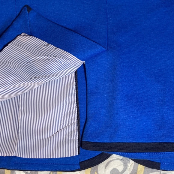 Talbots Aberdeen Pique Blue Blazer Size 14 Petite - Picture 11 of 13